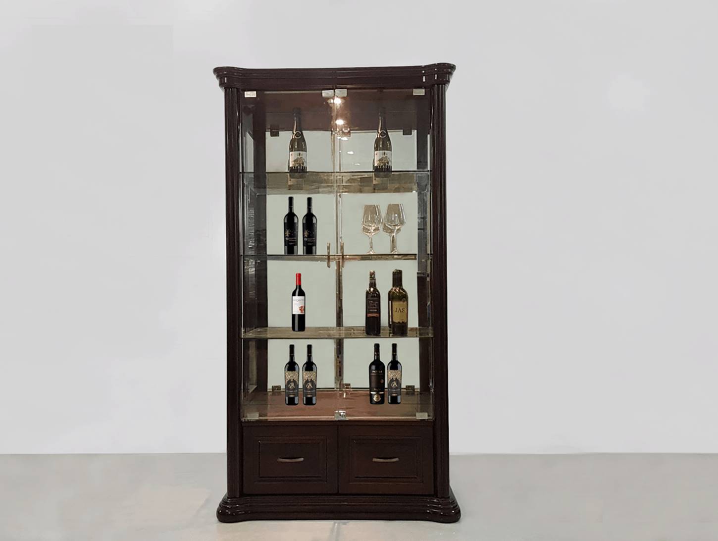 106cm] Tủ rượu gỗ Muồng 2 cánh - NỘI THẤT PHÚC AN - Nội Thất và Đồ ...